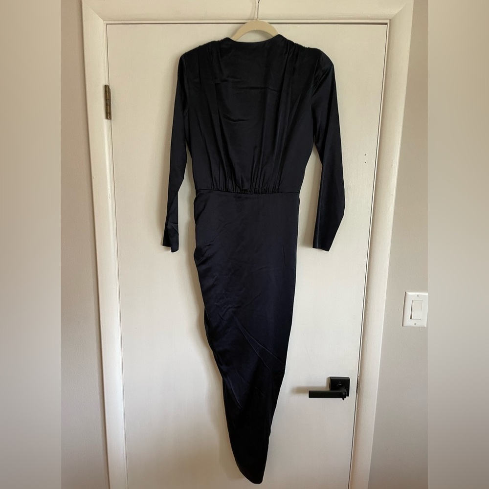 New Veronica Beard Cameri Silk Wrap Midi Ruched D… - image 8